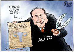 ALITO'S CONSTITUTIONAL EDITS - VERSION TWO by Christopher Weyant