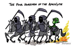 THE FOUR HORSEMEN  by Rayma Suprani