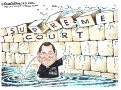 SCOTUS LEAKS AND ROBERTS by Dave Granlund