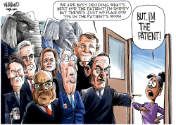 THE PATIENT'S ROOM by Dave Whamond
