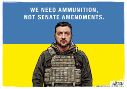 SENATE MAY DELAY UKRAINE MILITARY AID PACKAGE by R.J. Matson