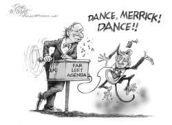 GARLAND DANCES TO LEFTIST TUNE by Dick Wright