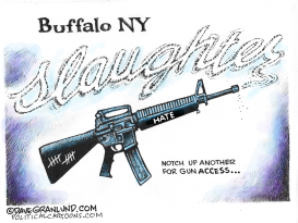 BUFFALO NY MASS SHOOTING by Dave Granlund