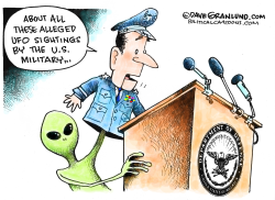 GOVT HEARINGS ON UFOS by Dave Granlund