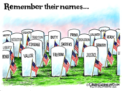 MEMORIAL DAY REMEMBER NAMES by Dave Granlund