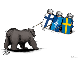 FINLAND AND SWEDEN MAY JOIN NATO by Osama Hajjaj