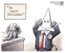 REPLACEMENT THEORY by Adam Zyglis