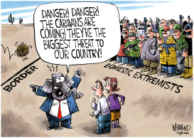 THE DOMESTIC EXTREMIST CARAVAN by Dave Whamond