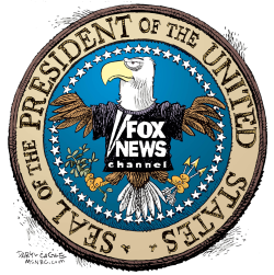 FOX NEWS PRESIDENTIAL SEAL REPOST by Daryl Cagle