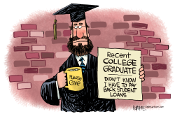 STUDENT LOANS by Rick McKee