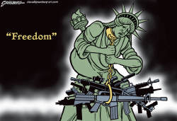 LIBERTY CHAINED TO ITS FREEDOM by Steve Greenberg