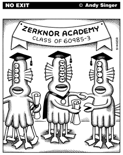 ALIEN GRADUATIONS by Andy Singer