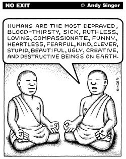 HUMAN DUALITY by Andy Singer