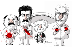 AMLO AND HIS FRIENDS by Rayma Suprani