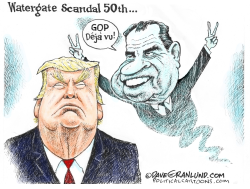 WATERGATE SCANDAL 50TH  by Dave Granlund