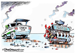 WALL ST STOCK DROP 2022  by Dave Granlund