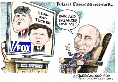 PUTIN AND FOX NETWORK by Dave Granlund
