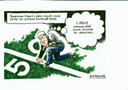 SUPREME COURT RULING ON FOOTBALL FIELD PRAYER by Jimmy Margulies