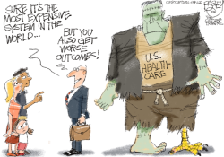 HEALTH CARE HORROR by Pat Bagley