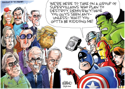 THE SO-CALLED SUPERVILLAINS  by Dave Whamond