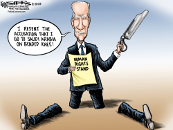BIDEN'S SAUDI STAND by Kevin Siers