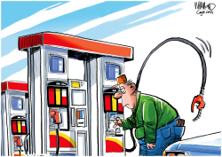 ROBBED AT THE PUMP by Dave Whamond
