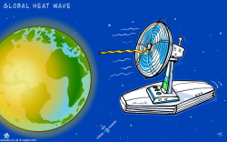 GLOBAL HEAT WAVE by Emad Hajjaj