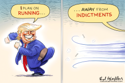 TRUMP RUNNING FROM INDICTMENTS by Ed Wexler