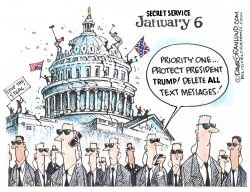 SECRET SERVICE DELETED TEXTS by Dave Granlund