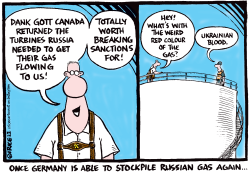 GERMANY AND RUSSIAN GAS BACK by Ingrid Rice