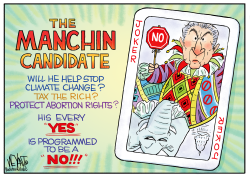 THE MANCHIN CANDIDATE by Christopher Weyant