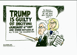 ATTORNEY GENERAL GARLAND AND TRUMP by Jimmy Margulies