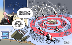 RUSSIA ON SPACE STATION by Paresh Nath