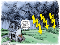 STORM COMING FOR DEMOCRATS by Daryl Cagle