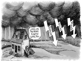 STORM COMING FOR DEMOCRATS by Daryl Cagle
