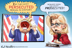 TRUMP PERSECUTED CHENEY PROSECUTED by Ed Wexler