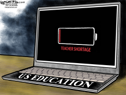 TEACHER SHORTAGE by Kevin Siers