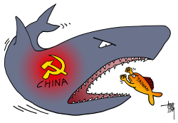 CHINA AGAINST TAIWAN by Arend van Dam