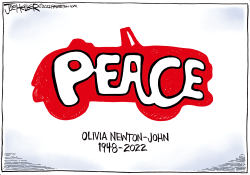 OLIVIA NEWTON-JOHN by Joe Heller