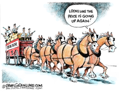 BEER PRICES UP by Dave Granlund