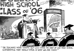 SOFT DRINKS IN SCHOOLS by Pat Bagley