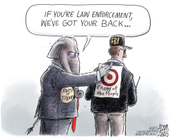 BACKING THE BLUE by Adam Zyglis