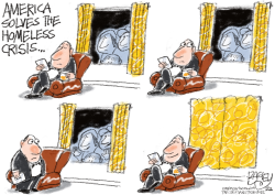 HOMELESS SOLUTION  by Pat Bagley