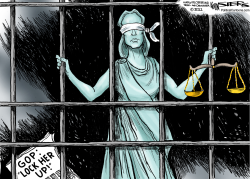 LOCKING UP THE LAW by Kevin Siers
