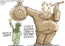 STATUE OF OLIGARCHY by Pat Bagley