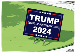 EARLY TRUMP LAWN SIGN by R.J. Matson