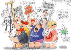 FAUCI FEAR  by Pat Bagley