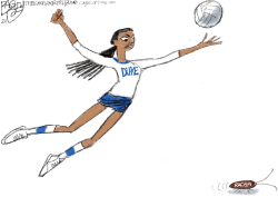 VOLLEYBALL RACISM  by Pat Bagley