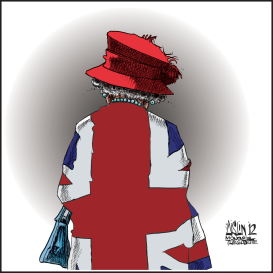 QUEEN ELIZABETH LEAVES US  by Terry Mosher