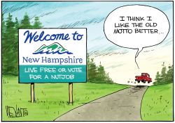 NEW HAMPSHIRE'S NEW MAGA MOTTO by Christopher Weyant
